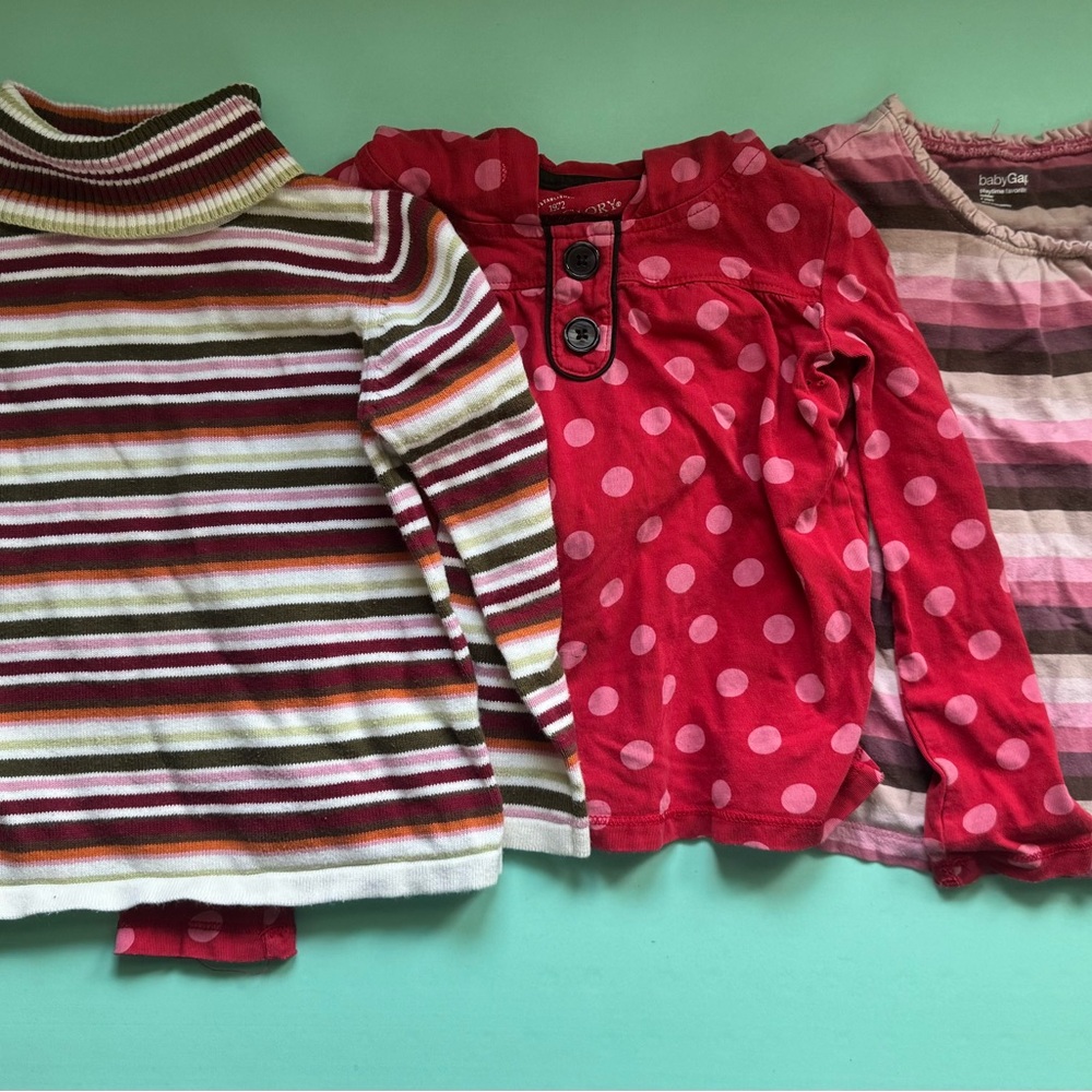 Girls 4T Fall/Winter Tops Lot – Gymboree, babyGap, Faded Glory –‎ Long Sleeve